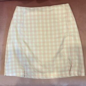 Pink and White Brandy Melville Cara Skirt | 2010s | Preppy | Great Condition